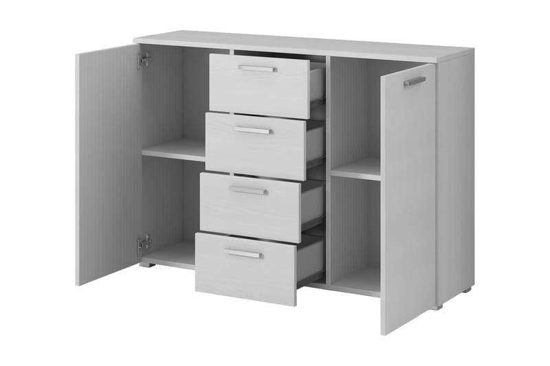 MEMSE Sideboard 38x132 cm Askgrå/Vit - Förvaring - Förvaringsmöbler - Skänkar & sideboards