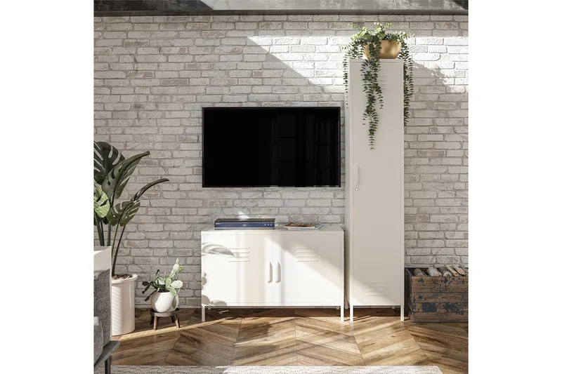 Mission District Skänk 100x40 cm Vit - Dorel Home - Förvaring - Förvaringsmöbler - Skänkar & sideboards