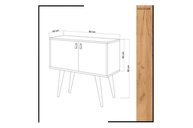 Mod Design Sidobord - Trä/Vit - Förvaring - Förvaringsmöbler - Skänkar & sideboards