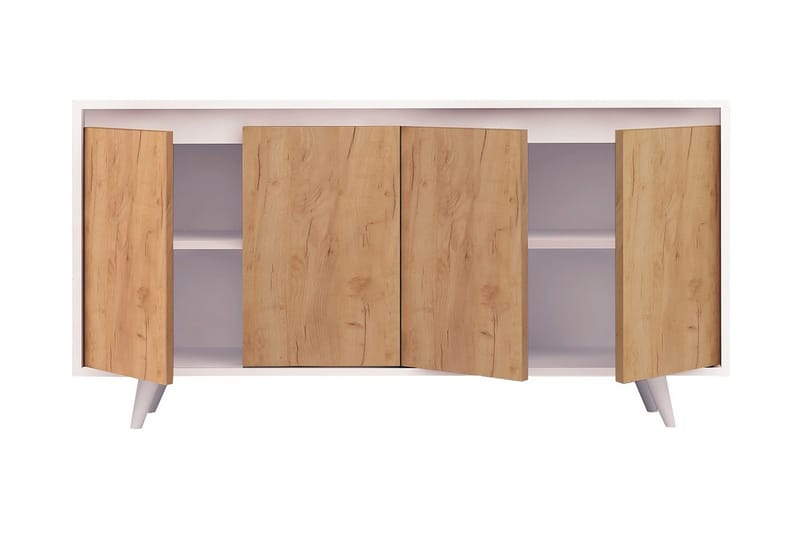 Mod Skänk i Trä - Vit|Brun - Förvaring - Förvaringsmöbler - Skänkar & sideboards