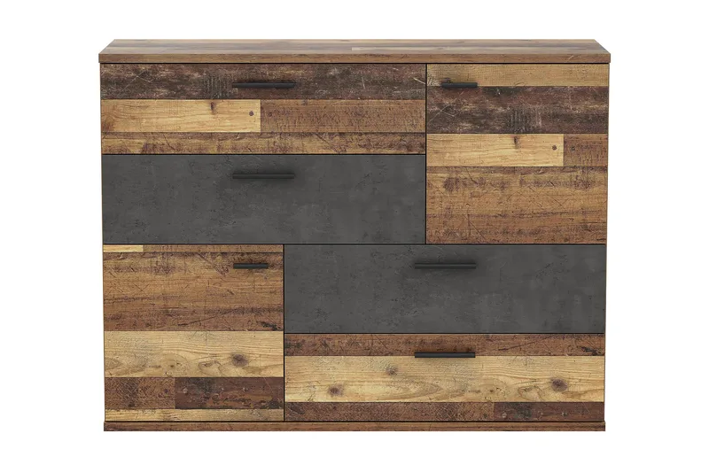 Moncerat Skänk 125x96 cm - Grå/Brun - Förvaring - Förvaringsmöbler - Skänkar & sideboards