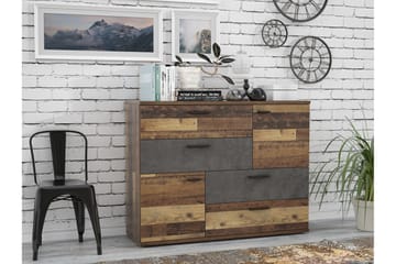 Moncerat Skänk 125x96 cm - Grå/Brun - Förvaring - Förvaringsmöbler - Skänkar & sideboards
