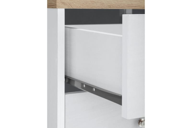 MORANA Skänk 120 Vit/Brun - Förvaring - Förvaringsmöbler - Skänkar & sideboards