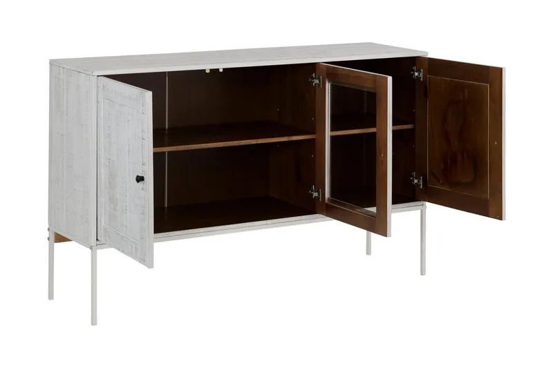 Munira Skänk 130 cm - Beige/Vit - Förvaring - Förvaringsmöbler - Skänkar & sideboards
