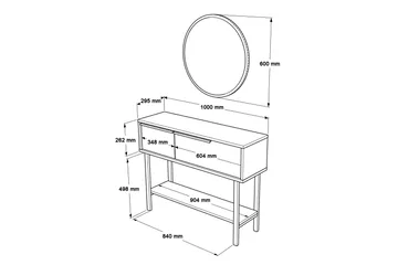 Muttun Skänk 100 cm - Valnöt - Förvaring - Förvaringsmöbler - Skänkar & sideboards