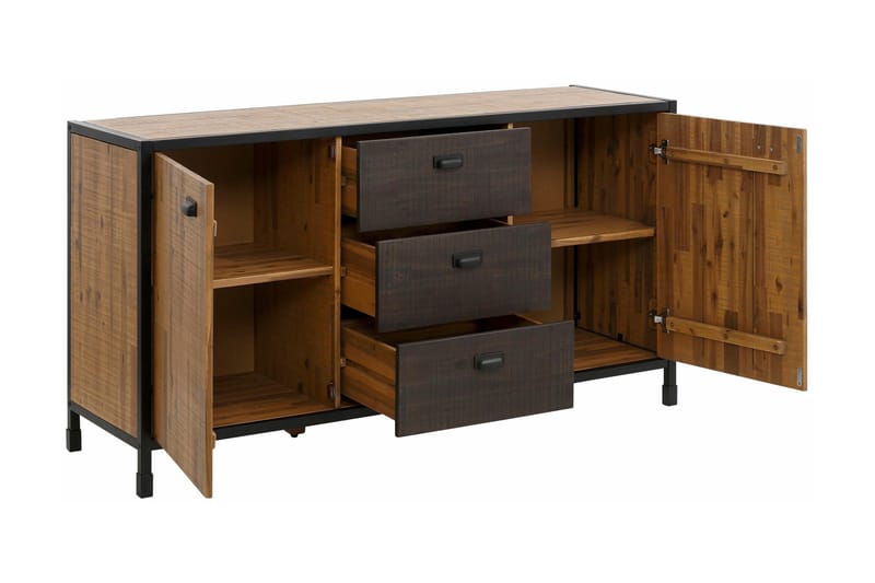 NEDAS Skänk 150 Flerfärgad/Akacia/Metall - Förvaring - Förvaringsmöbler - Skänkar & sideboards
