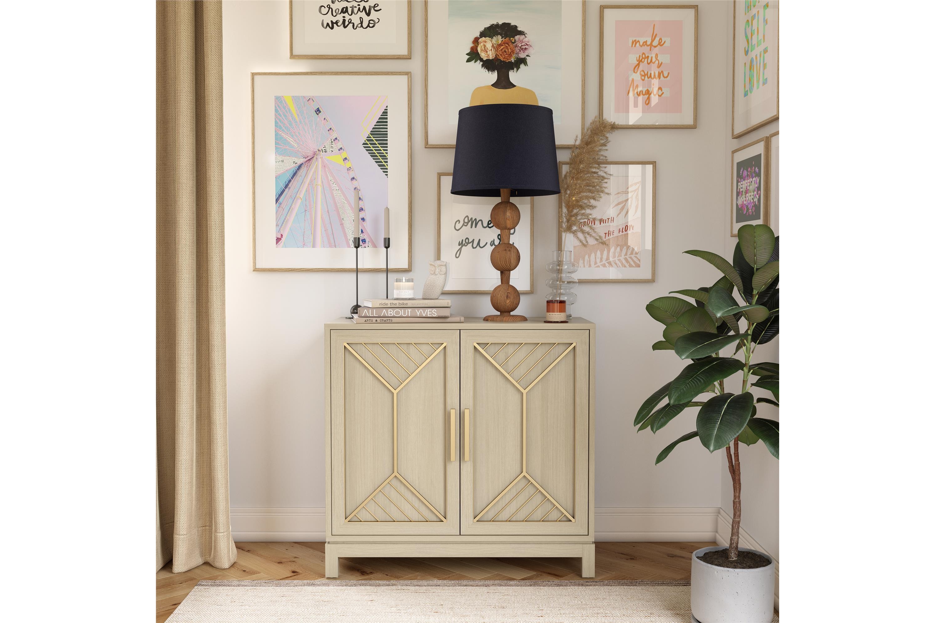 neely  skänk 85,3x40,1 cm beige -