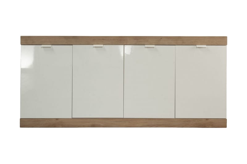 Nicery Sideboard 180 cm, Vit/Brun
