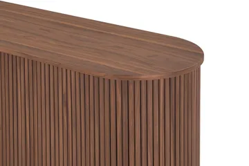 Noira Smalt Sideboard Ribbad Valnöt 150x45 cm - Valnöt / Brun - Förvaring - Förvaringsmöbler - Skänkar & sideboards