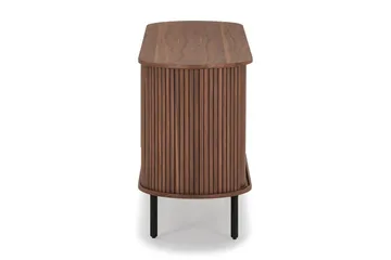 Noira Smalt Sideboard Ribbad Valnöt 150x45 cm - Valnöt / Brun - Förvaring - Förvaringsmöbler - Skänkar & sideboards