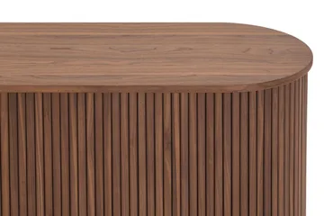 Noira Smalt Sideboard Ribbad Valnöt 150x45 cm - Valnöt / Brun - Förvaring - Förvaringsmöbler - Skänkar & sideboards