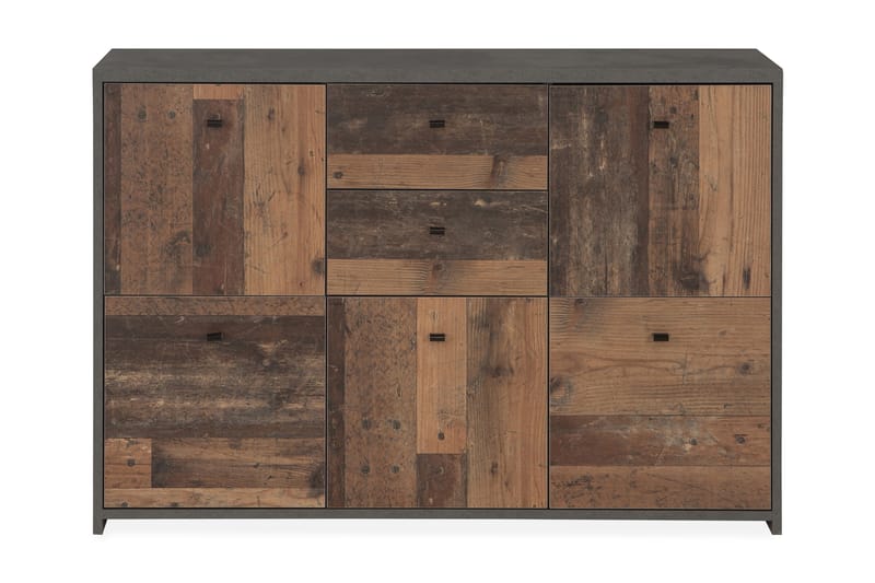 NORBRIDGE Sidobord 114 cm Grå/Brun - Grå/Brun - Möbler - Vardagsrum - Soffbord & vardagsrumsbord - Brickbord