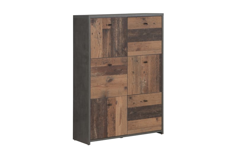 NORBRIDGE Sidobord 77 cm Grå/Brun - Grå/Brun - Möbler - Vardagsrum - Soffbord & vardagsrumsbord - Brickbord