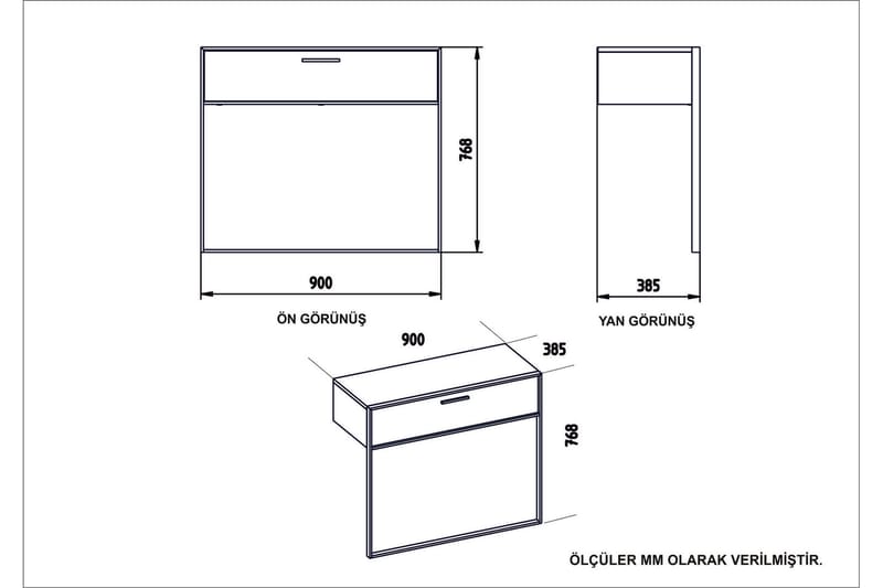 NOVIKOV Sideboard 90 cm Guld/Svart - Förvaring - Förvaringsmöbler - Skänkar & sideboards