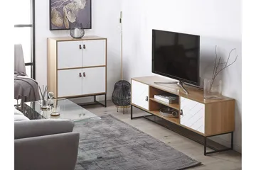 Nueva Skänk 76x39 cm - Ljusbrun/Vit - Förvaring - Förvaringsmöbler - Skänkar & sideboards
