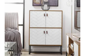 Nueva Skänk 76x39 cm - Ljusbrun/Vit - Förvaring - Förvaringsmöbler - Skänkar & sideboards