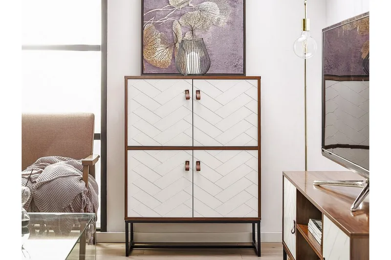 Nueva Skänk 76x39 cm - Mörkbrun/Vit - Förvaring - Förvaringsmöbler - Skänkar & sideboards