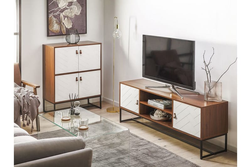 Nueva Skänk 76x39 cm - Mörkbrun/Vit - Förvaring - Förvaringsmöbler - Skänkar & sideboards