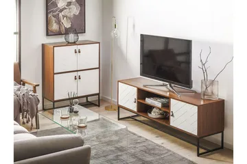 Nueva Skänk 76x39 cm - Mörkbrun/Vit - Förvaring - Förvaringsmöbler - Skänkar & sideboards