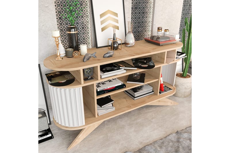 OBURUS Sideboard 43x75x150 cm Ek - Förvaring - Förvaringsmöbler - Skänkar & sideboards