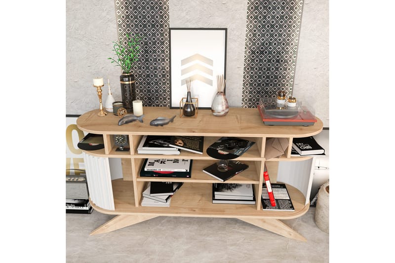 OBURUS Sideboard 43x75x150 cm Ek - Förvaring - Förvaringsmöbler - Skänkar & sideboards