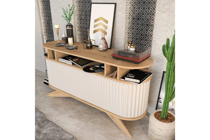 OBURUS Sideboard 43x75x150 cm Ek - Förvaring - Förvaringsmöbler - Skänkar & sideboards