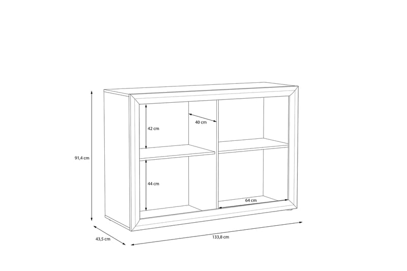OSTROV Sideboard 41x194 cm Beige/Brun - Förvaring - Förvaringsmöbler - Skänkar & sideboards