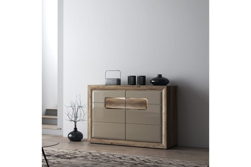OSTROV Sideboard 41x194 cm Beige/Brun - Förvaring - Förvaringsmöbler - Skänkar & sideboards