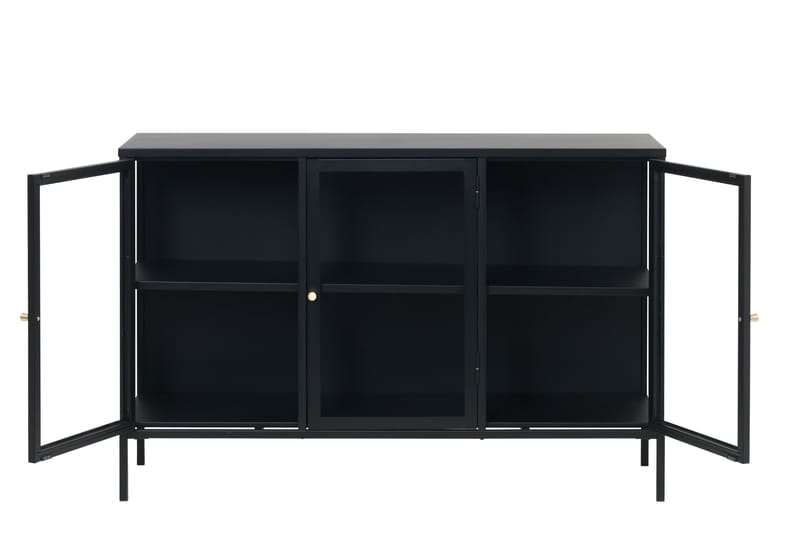 PARDON Sideboard 3 delar 132 cm Svart - Förvaring - Förvaringsmöbler - Skänkar & sideboards