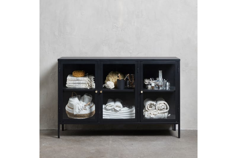 PARDON Sideboard 3 delar 132 cm Svart - Förvaring - Förvaringsmöbler - Skänkar & sideboards
