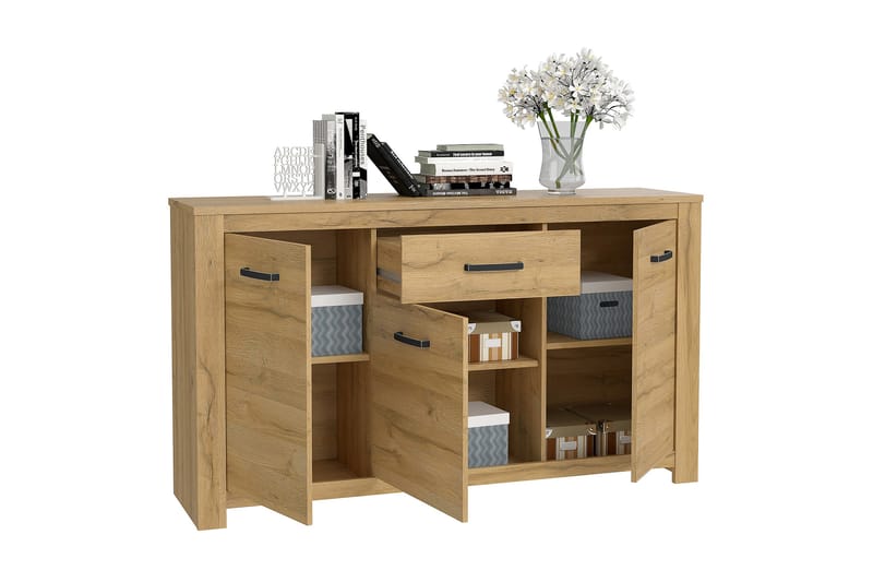 PINIELE Skänk 42x161 cm Brun - Förvaring - Förvaringsmöbler - Skänkar & sideboards