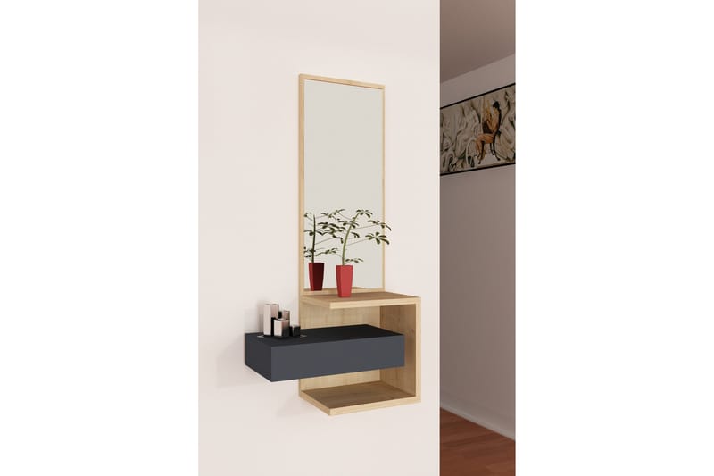 Rheuark Sideboard 49 cm - Ek|Antracit - Förvaring - Förvaringsmöbler - Skänkar & sideboards
