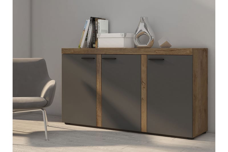 RUMBA Skänk 148,8x40,3x82 cm - Beige/Brun/Grå - Förvaring - Förvaringsmöbler - Skänkar & sideboards