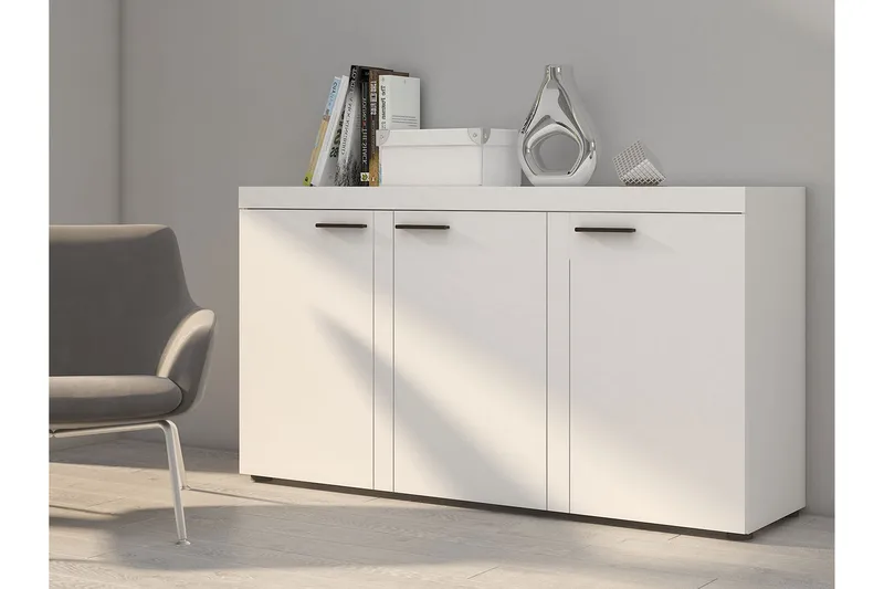 Rumba Skänk 148,8x40,3x82 cm LED-belysning - Vit - Förvaring - Förvaringsmöbler - Skänkar & sideboards