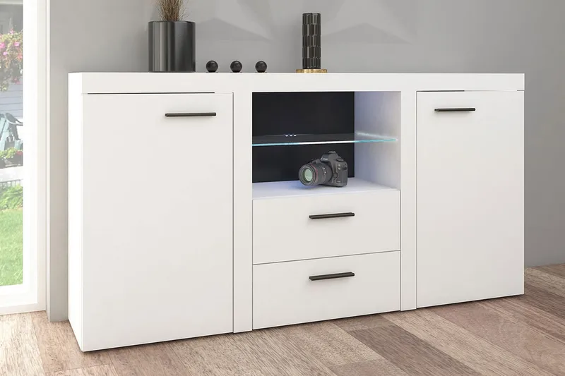 Rumba Skänk 157x40x81 cm - Vit - Förvaring - Förvaringsmöbler - Skänkar & sideboards