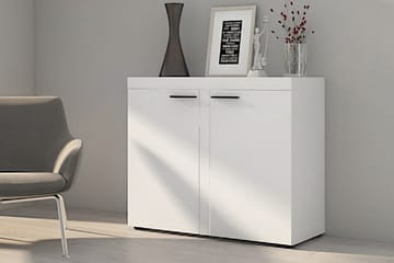 Rumba Skänk 97,2x40,3x82 cm LED-belysning - Grå/Vit - Förvaring - Förvaringsmöbler - Skänkar & sideboards