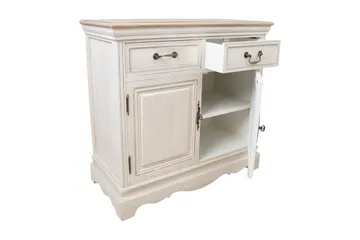 Samira Skänk 85 cm i Mörkt Trä - Offwhite - Förvaring - Förvaringsmöbler - Skänkar & sideboards