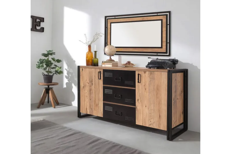 Sapphira Avlastningsbord - Trä/Svart - Förvaring - Förvaringsmöbler - Skänkar & sideboards