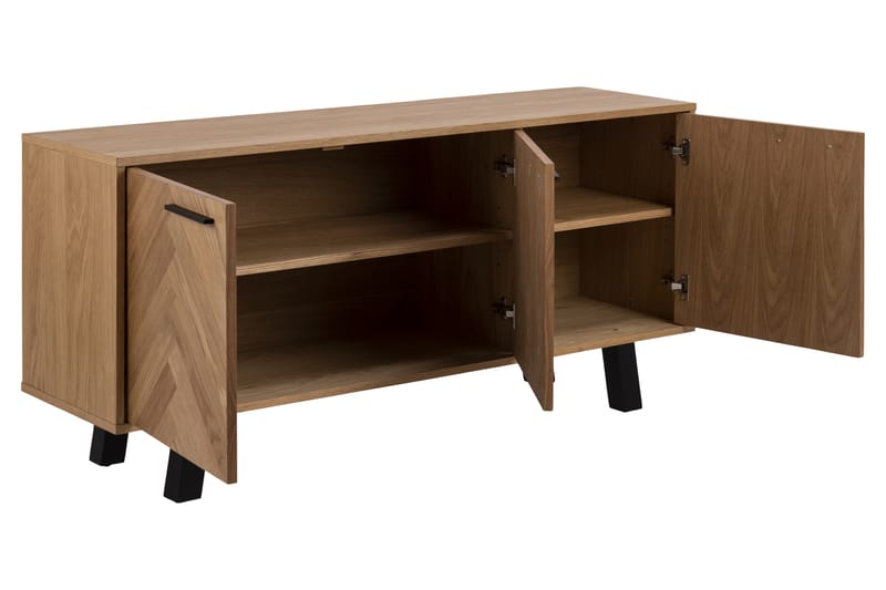 SASINO Sideboard 40x150 cm Natur/Svart - Förvaring - Förvaringsmöbler - Skänkar & sideboards