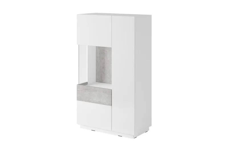 SCOGER Sideboard Vit/Trä, Vit/Trä