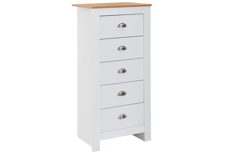 Seddik Sideboard 39 cm Rektangulär - Vit/Natur - Förvaring - Förvaringsmöbler - Skänkar & sideboards