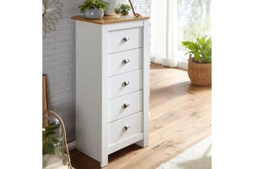 Seddik Sideboard 39 cm Rektangulär - Vit/Natur - Förvaring - Förvaringsmöbler - Skänkar & sideboards