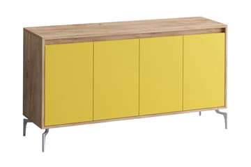 SIDEBOARD 40x140 cm Natur/Brun/Röd