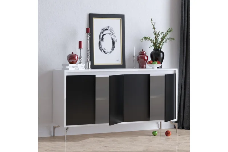 Sideboard 40x140 cm - Natur/Svart - Förvaring - Förvaringsmöbler - Skänkar & sideboards
