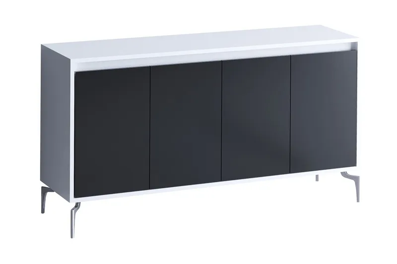 Sideboard 40x140 cm, Natur/Svart