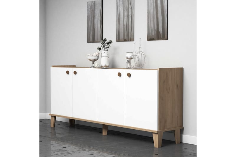 SIDEBOARD 41x182 cm Natur/Vit - Förvaring - Förvaringsmöbler - Skänkar & sideboards