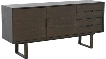 Sideboard Norvik - Brunlackad ekfaner och vitpigmenterad finish - Förvaring - Förvaringsmöbler - Skänkar & sideboards