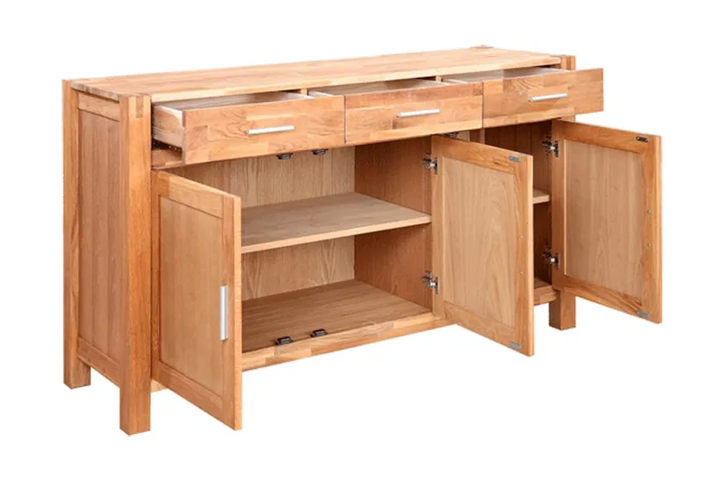 Sidobord Chicago 3 Dörrar Och 3 Lådor 140x44x86 - Förvaring - Förvaringsmöbler - Skänkar & sideboards