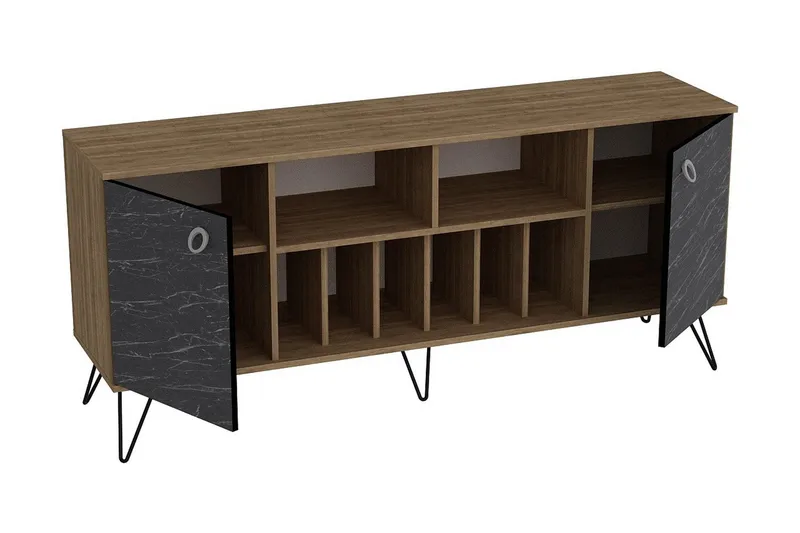 Sincerely Sidobord 180 cm - Valnöt|Svart - Förvaring - Förvaringsmöbler - Skänkar & sideboards