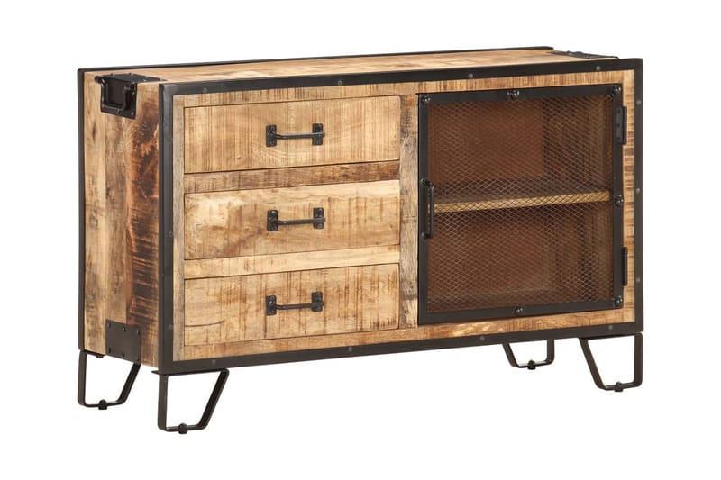Skänk 100x31x60 cm massivt grovt mangoträ - Brun - Förvaring - Förvaringsmöbler - Skänkar & sideboards